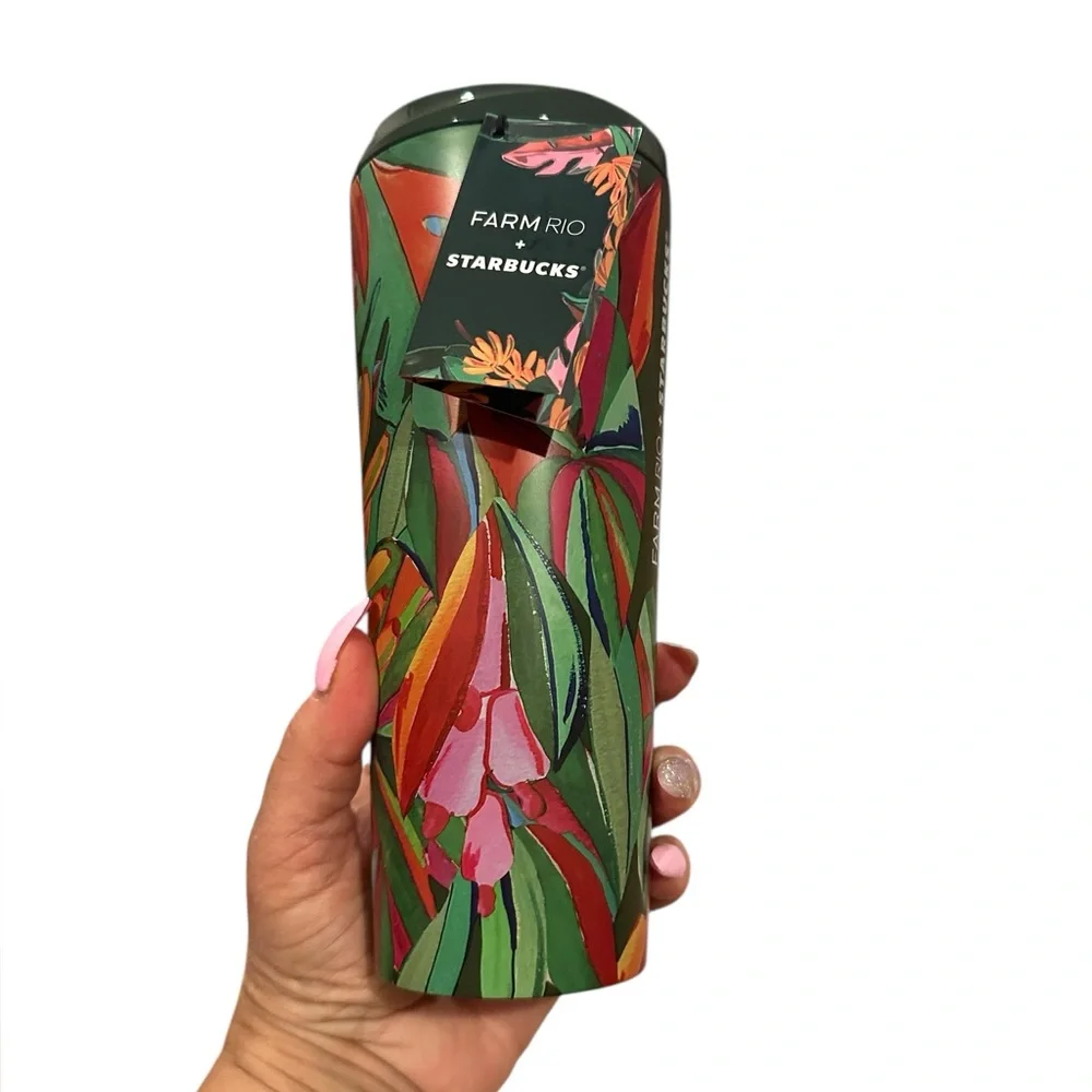 FARM RIO x STARBUCKS COLLAB LIMITED EDITION 16oz GREEN TROPICAL CUP